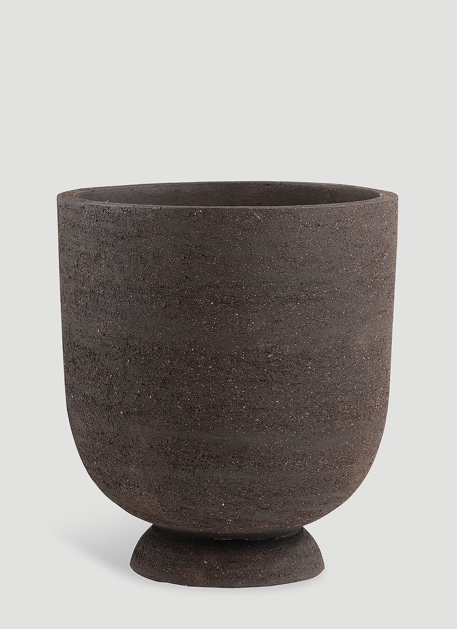 Shop Aytm Terra Flower Pot Vase In Brown