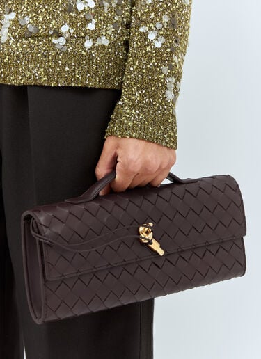Long Andiamo Clutch Bottega Veneta Long Andiamo Clutch Brown bov0257043