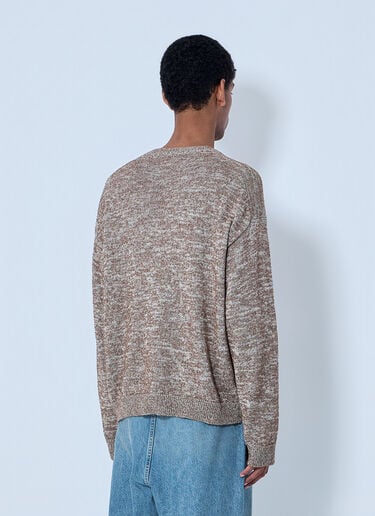 Maison Margiela V-neck Knit Sweater Brown mla0164100