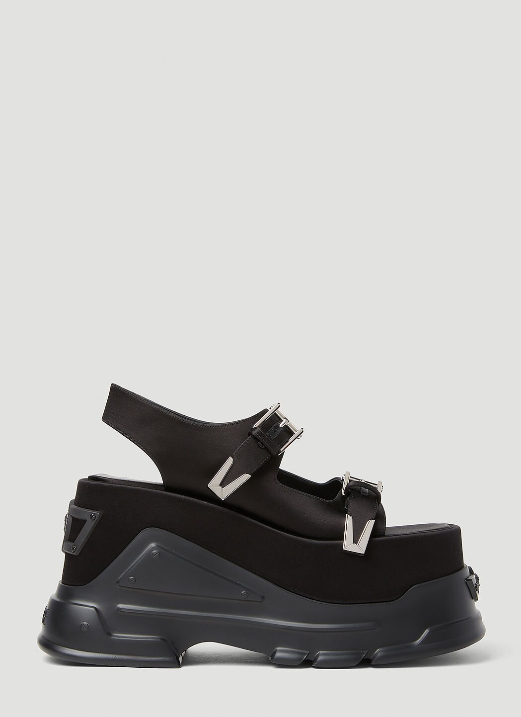 Balenciaga Platform Sandals Black bal0252062