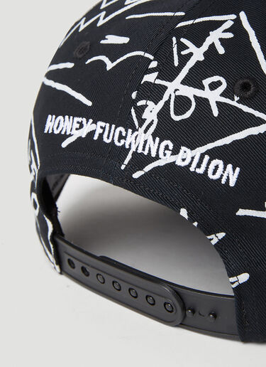 Honey Fucking Dijon Basquiat Baseball Cap Black hdj0352013