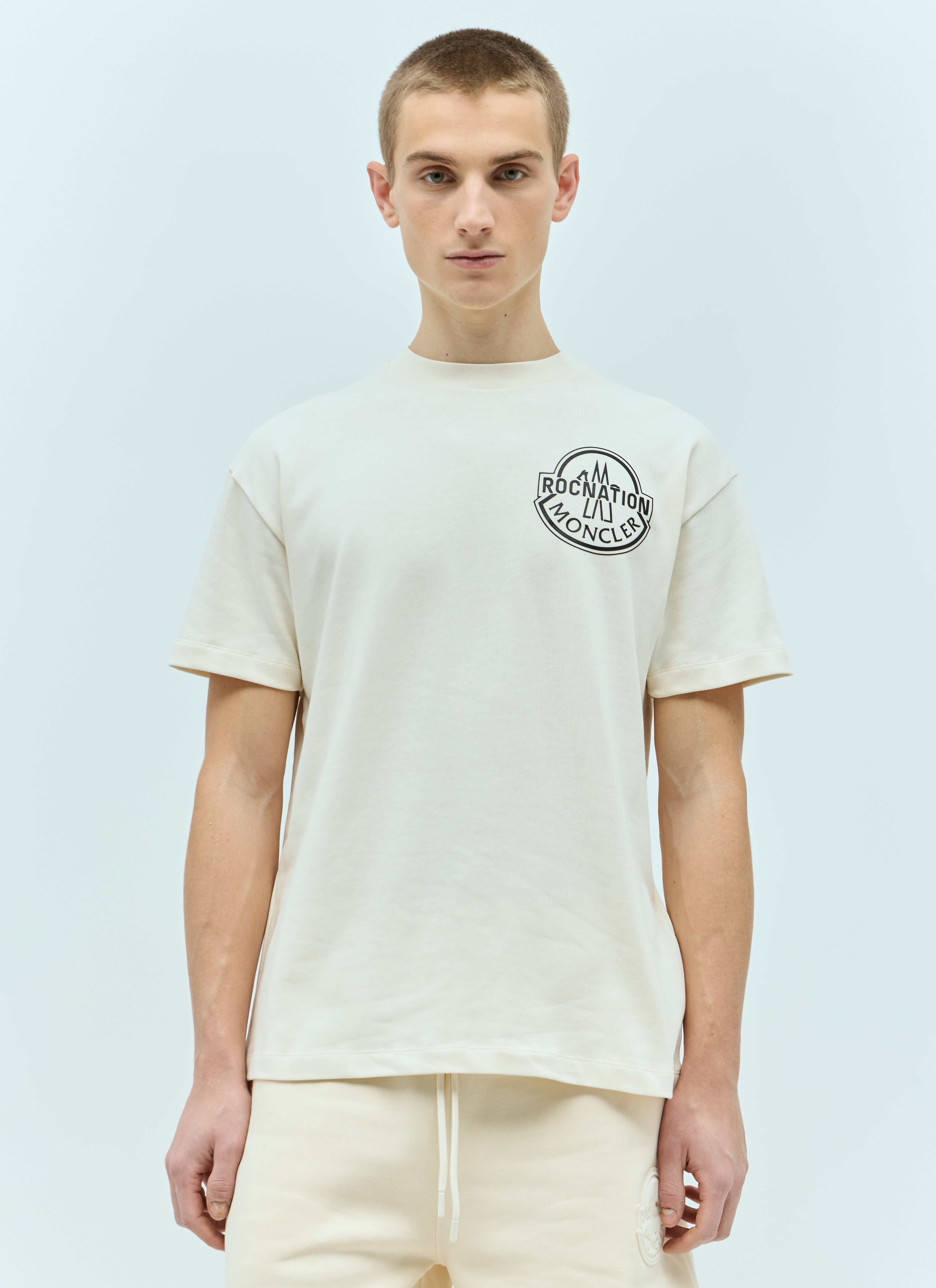 Moncler x Roc Nation designed by Jay Z Logo Applique T Shirt in
