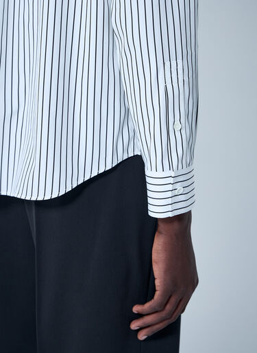 Bottega Veneta Pinstriped Button-Down Shirt White bov0160005