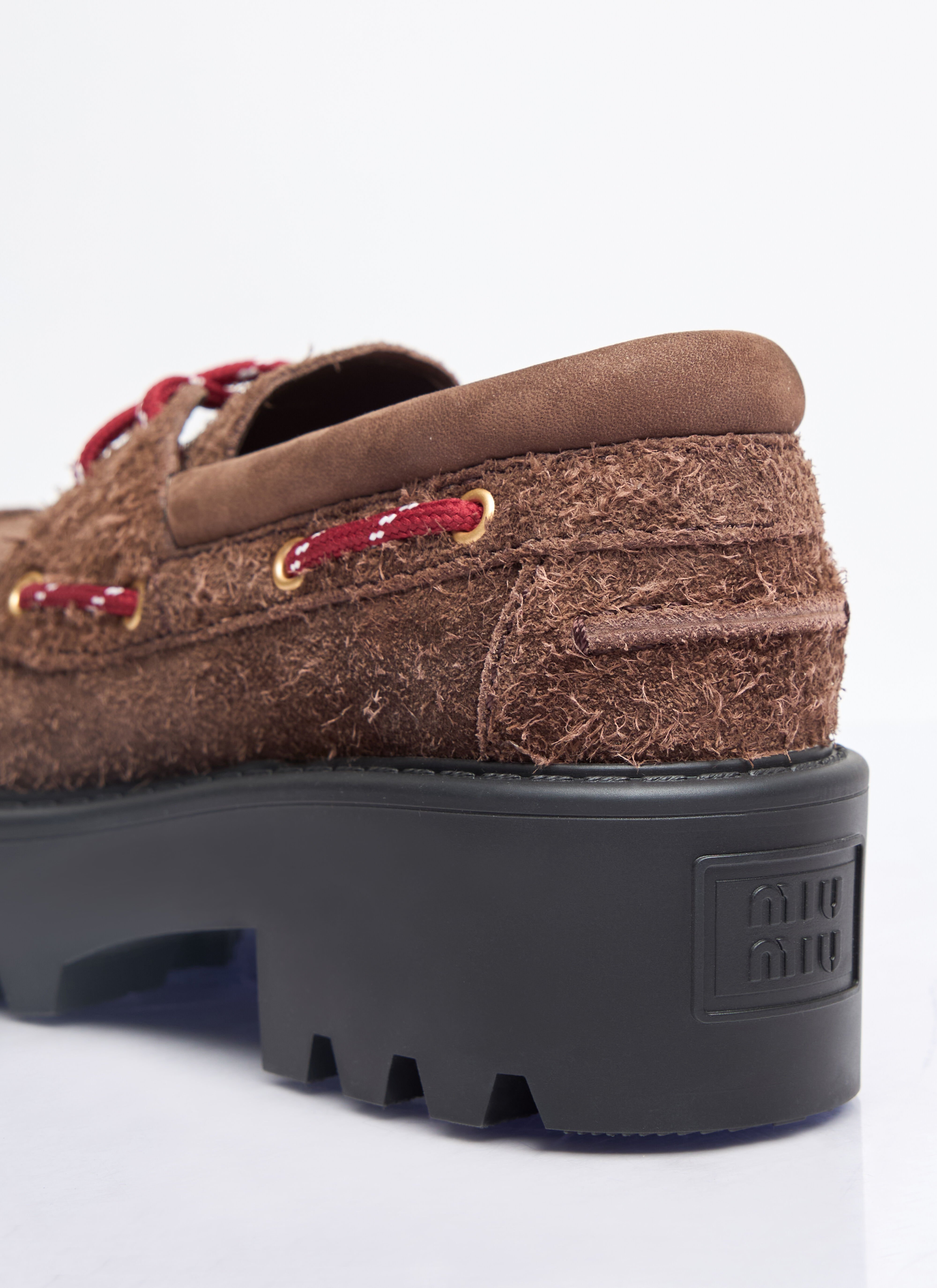 Miu Miu Women's' Suede Loafers in Brown | LN-CC®