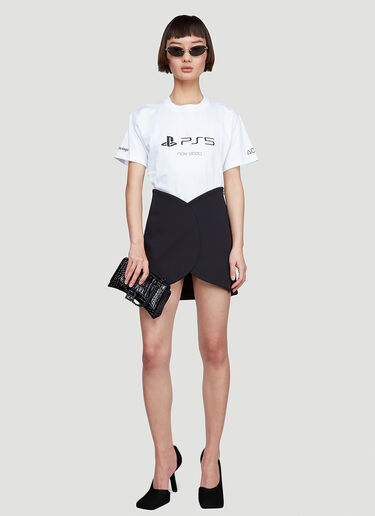 Balenciaga Circle Mini Skirt Black bal0245123