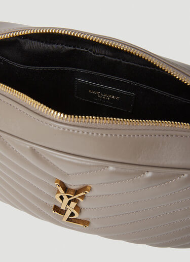 Saint Laurent Lou Matelassé Camera Shoulder Bag Grey sla0253088