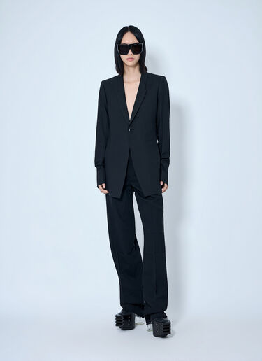 LN-CC® - Rick Owens: Extreme Soft Blazer - Black Rick Owens Extreme Soft Blazer Black ric0265001
