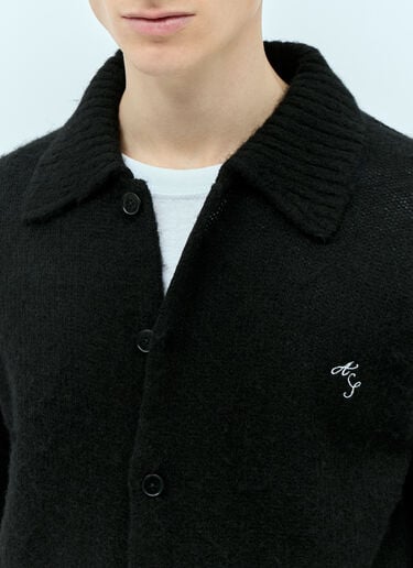 Acne Studios Polo Wool Cardigan Black acn0154004