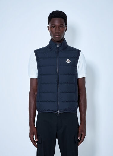 LN-CC® - Moncler: Contrin Down Gilet - Navy Moncler Contrin Down Gilet Navy mon0165020
