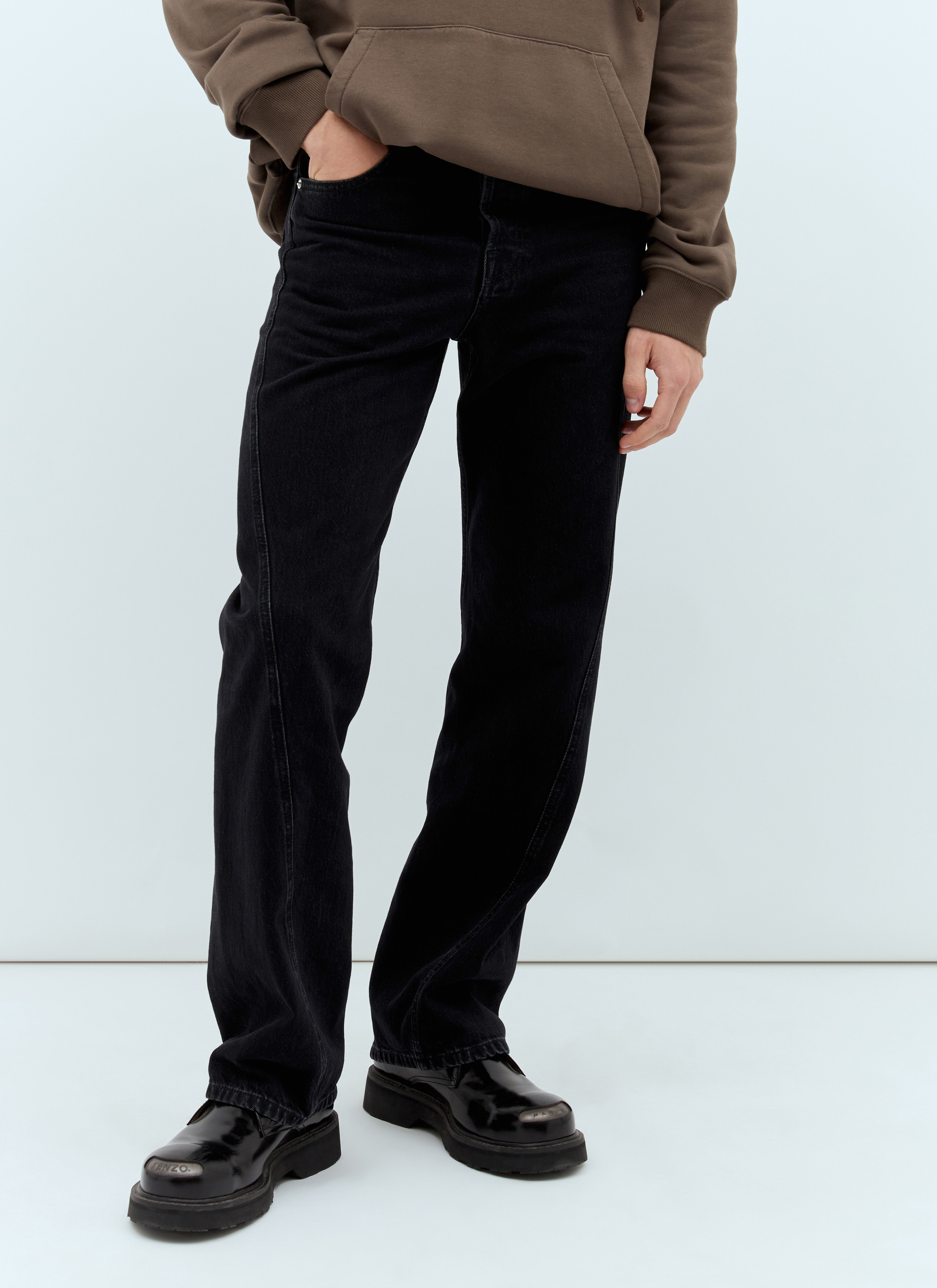 Lanvin Men s Twisted Jeans in Black LN CC
