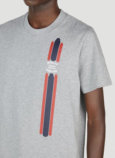 Moncler Graphic Print T-Shirt Grey mon0152025