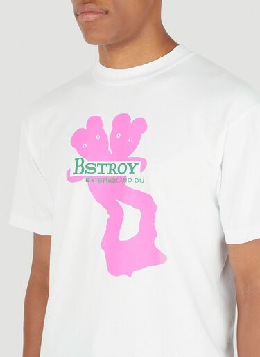 Bstroy Teddy (B).ear Tシャツ ホワイト bst0350008