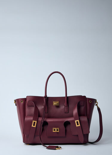 Small Bel Air Carry Tote Bag Balenciaga Small Bel Air Carry Tote Bag Burgundy bal0259068