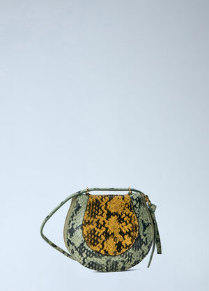Dries Van Noten Python-Embossed Leather Crossbody Bag Yellow dvn0265022