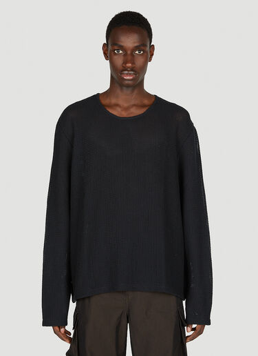 Our Legacy Double Lock Sweater Black our0153001