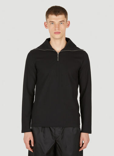 지퍼 프론트 탑 Jil Sander+ 지퍼 프론트 탑 블랙 jsp0149017