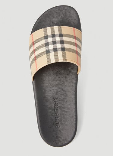 Burberry Furley Vintage Check Slides Beige bur0149078