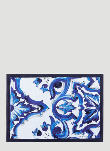 Dolce & Gabbana Casa 'Blu Mediterraneo' linen placemat and napkin set Multicoloured wps0690052