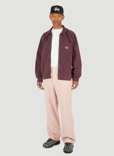 Stüssy 워시드 지퍼 오버셔츠 퍼플 sts0151003