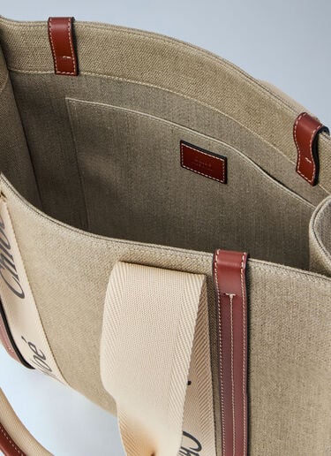 Chloé 미디엄 우디 토트백 베이지 chl0255056