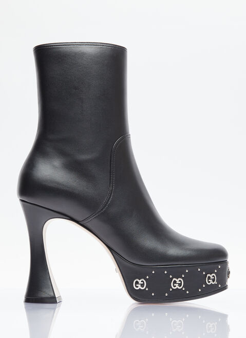 Isa Boulder GG Studs Platform Boots Black isa0254007