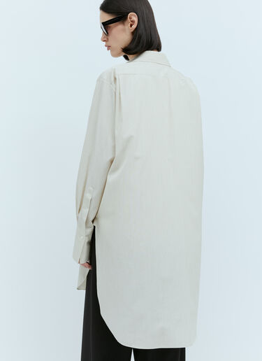 The Row Astrea Long Shirt Beige row0253027