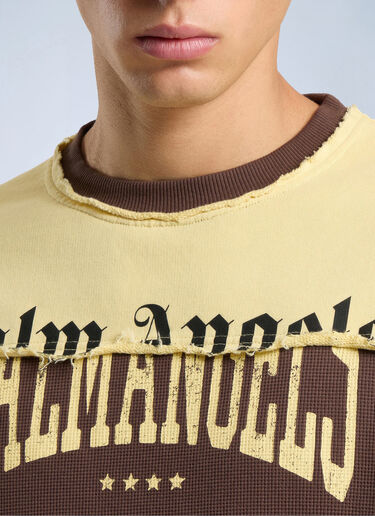 Palm Angels Vintage Logo Crewneck Sweatshirt Brown pma0166248