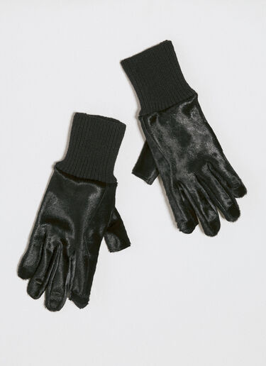 Ribcuff Hair Gloves Rick Owens Ribcuff Hair Gloves Black ric0154012
