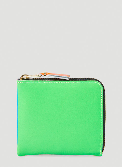 Comme des Garçons Wallet Super Fluro Wallet Green cdw0348012