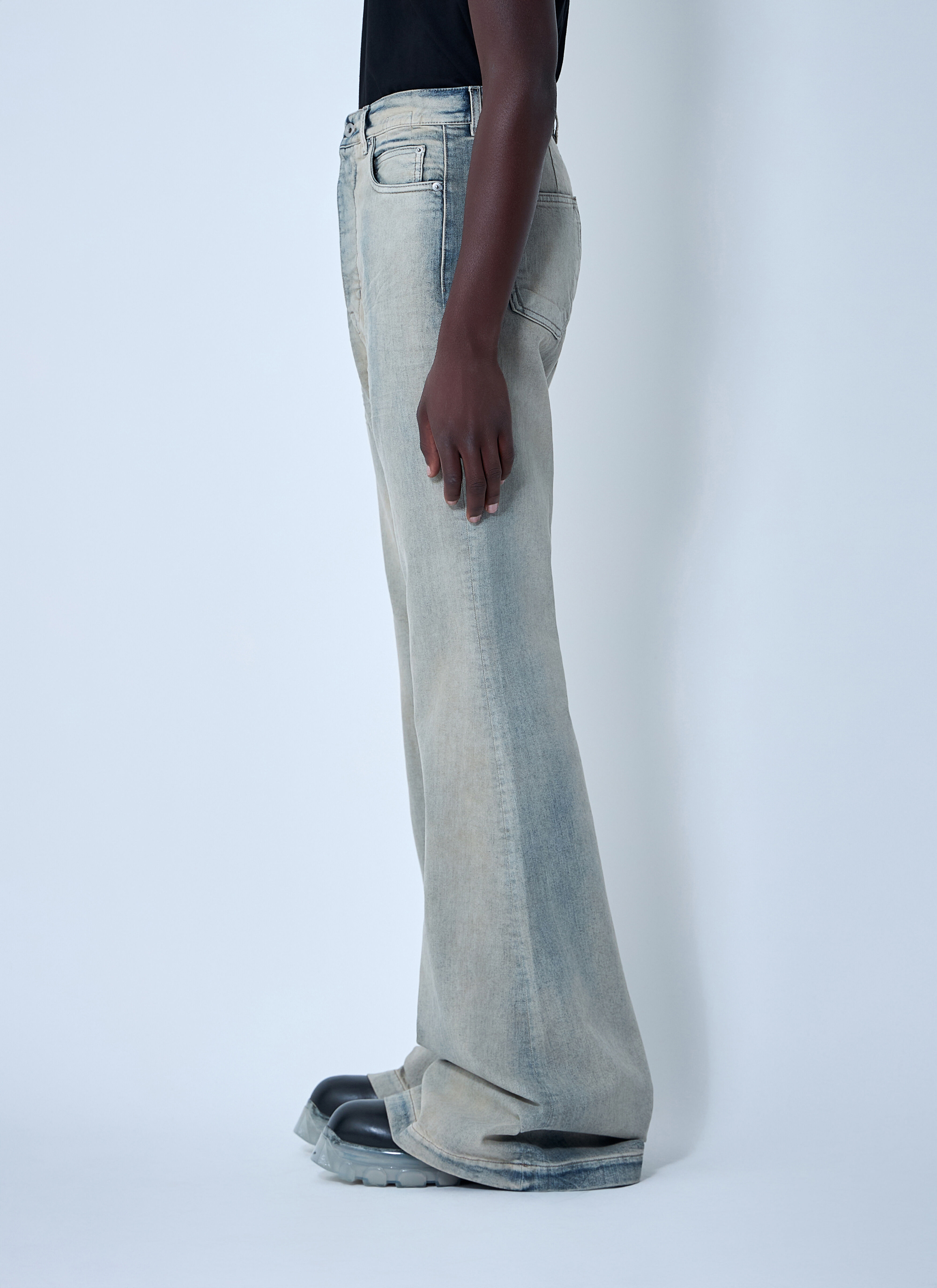 Rick Owens DRKSHDW Men's' Bolan Bootcut Jeans in White | LN-CC®