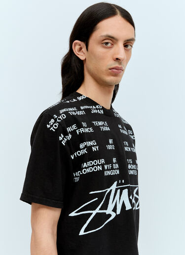 Locations T-Shirt Stüssy Locations T-Shirt Black sts0156031