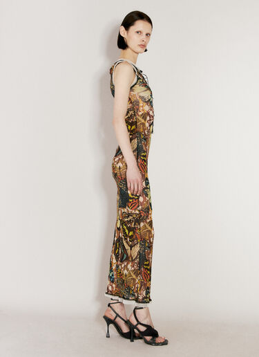 Jean Paul Gaultier 网眼系带连衣裙  黄色 jpg0256001