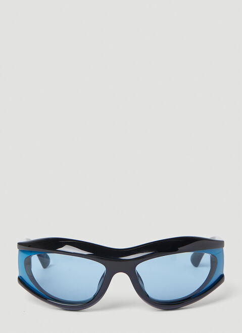 Prada Wrap Around Sunglasses Black lpr0251013