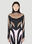 Mugler Structured Cut Out Illusion Bodysuit Black mug0251013