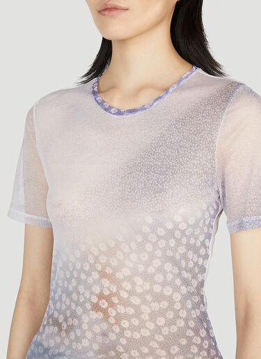 Floral Print T-Shirt Our Legacy Floral Print T-Shirt Lilac our0253002