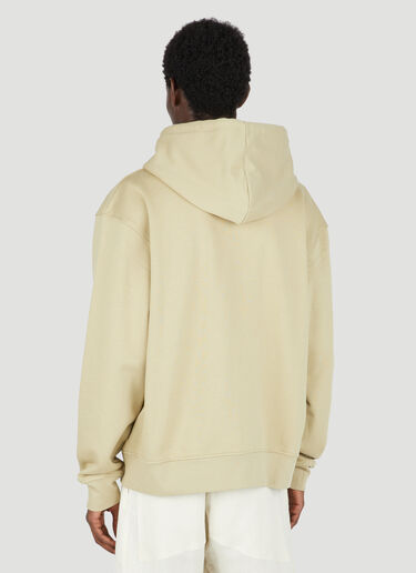 Logo Print Hooded Sweatshirt Jacquemus Logo Print Hooded Sweatshirt Khaki jac0154017
