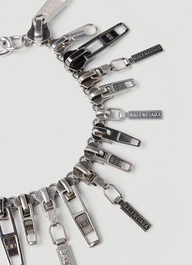 Balenciaga Zip-Up Choker Silver bal0252104