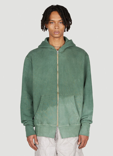 NOTSONORMAL Splashed Hooded Sweatshirt Green nsm0348033