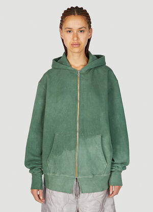 NOTSONORMAL Splashed Hooded Sweatshirt Green nsm0351019