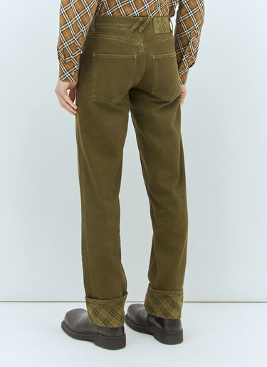 Burberry Twill Pants Brown bur0158007