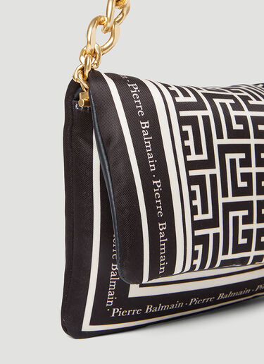 1945 Soft Monogram Scarf Cluch Bag Balmain 1945 Soft Monogram Scarf Cluch Bag Black bln0253027