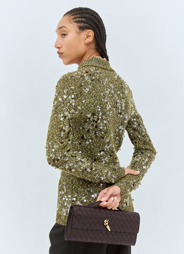 Bottega Veneta Long Andiamo Clutch Brown bov0257043
