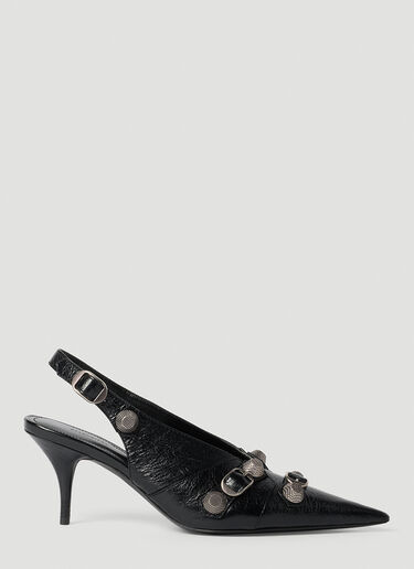 Balenciaga Cagole 露跟高跟靴 黑色 bal0253079