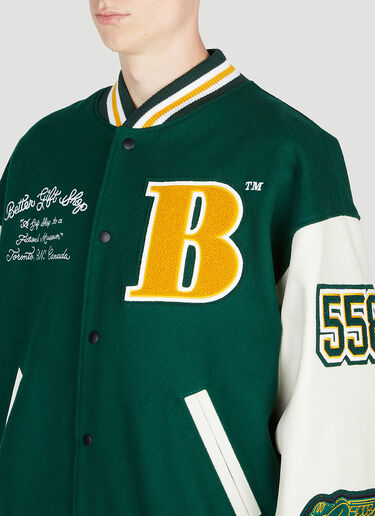 Better Gift Shop Gallery And Gift Shop 2023 Varisty Jacket Green bfs0154002