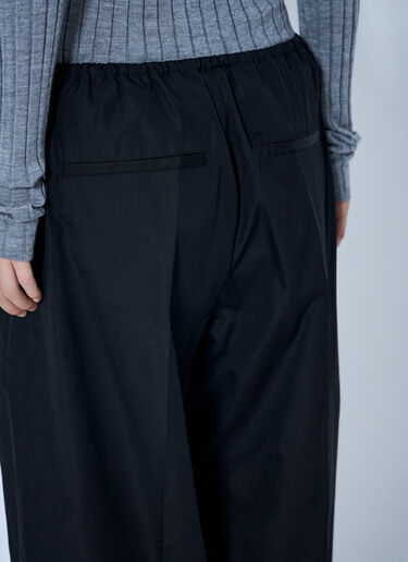 LN-CC® - Toteme: Drawstring Cotton Trousers - Black Toteme Drawstring Cotton Trousers Black tot0265014