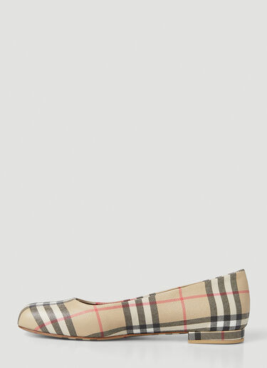 Burberry Ryan Vintage Check Ballet Flats Beige bur0246003