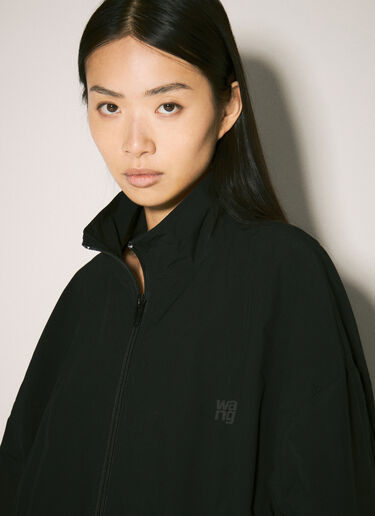 Alexander Wang 徽标印花运动夹克 黑色 awg0257006