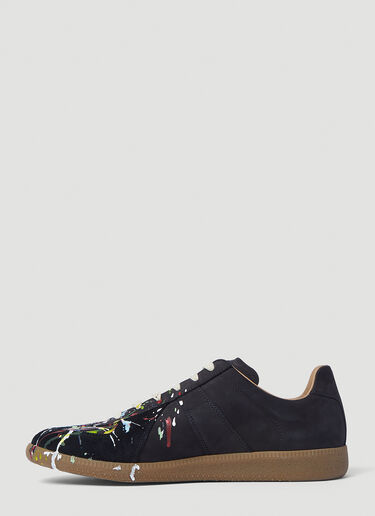 Maison Margiela Splatter Replica Sneakers Black mla0142018