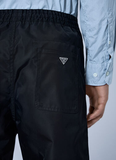 LN-CC® - Prada: Elasticated Waist Trousers - Black Prada Elasticated Waist Trousers Black pra0165007