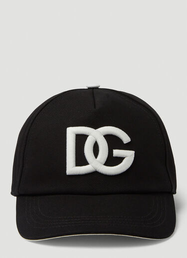 Dolce & Gabbana ロゴエンブロイダリー ベースボールキャップ ブラック dol0149022